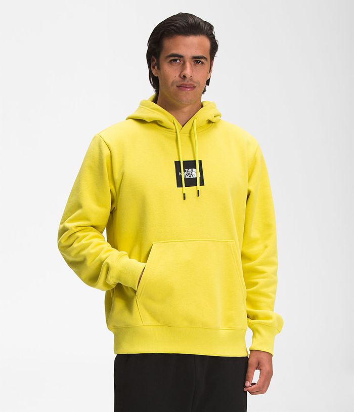 Sudadera Con Capucha The North Face Hombre Heavyweight Box Pullover Amarillo - Peru 31640ZITM